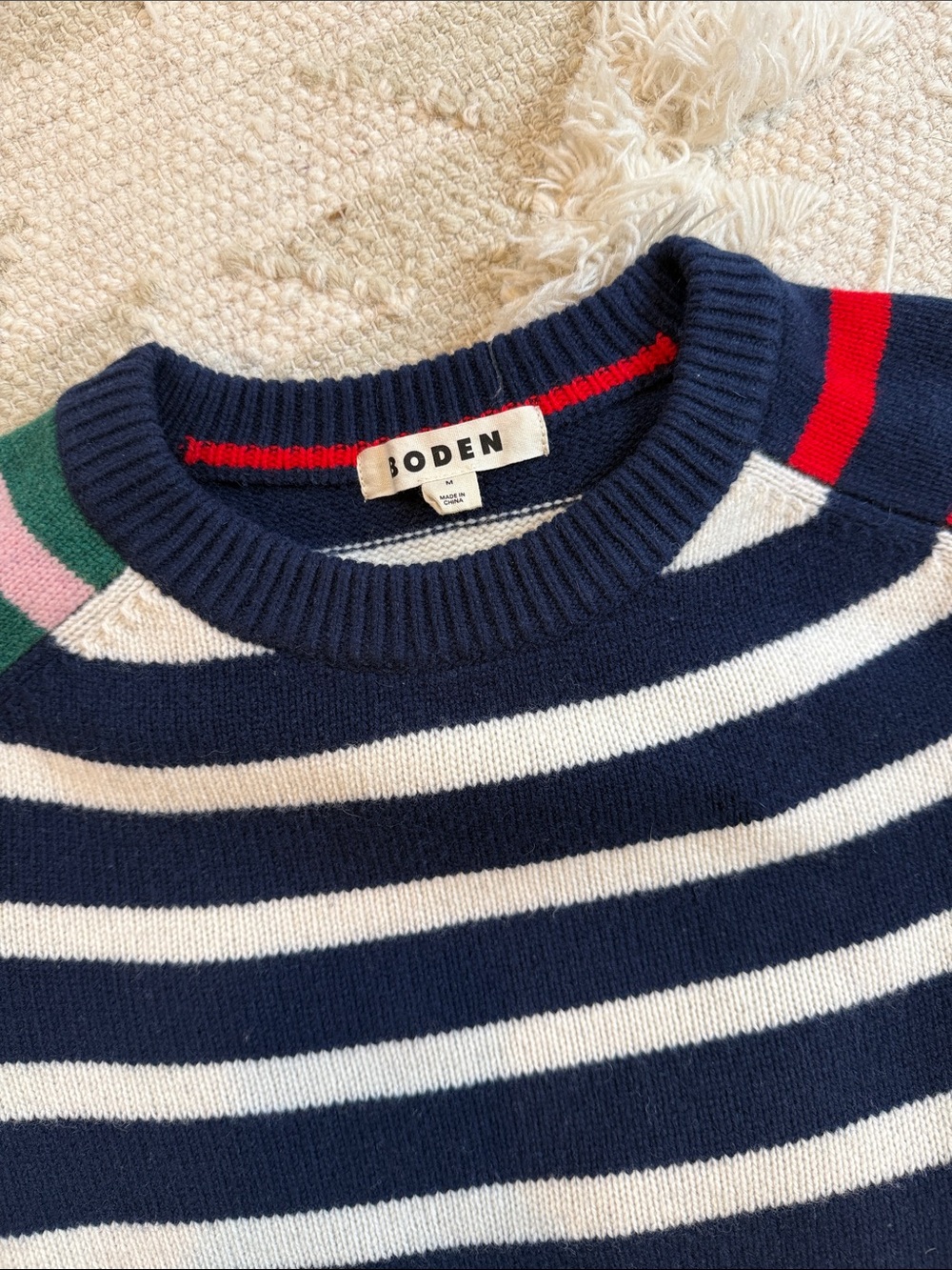 Striped Wool Sweater - Picture 2 of 6